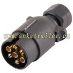 7 Pin Large Round Plastic Quickfit Trailer plug 502718N