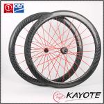 700C Depth 50MM Width 23mm china high quality Road Bike Carbon Clincher wheels with powerway R13 hub K-R50-C23