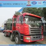 8X4 JAC 40t Flatbed truck for transporting construction machinery HFC1314K2R1LT