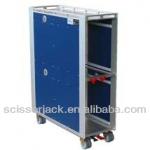 Aircraft Inflight Foldable Trolley; Folding Cart for Aviation, Airline :7597 Atlas Full Size Airline Meal Trolley