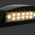Black housing license plate lamp with e-mark
