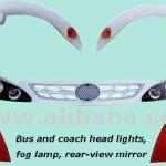 Bus lights, lamps, and mirrors