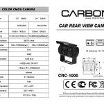 Bus Rear View Camera With Night Vision CRC-1000