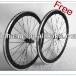 carbon wheelset 50mm clincher glossy wheelset alloy surface brake novatce 271-372 hub free shipping
