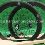 carbon wheelset 60 mm tubular glossy wheelset novatce 271-372 hub free shipping