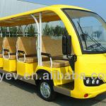 CE approved all-plastic 72V 5kW low floor city sightseeing bus for sale Q5B GD14Q