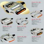 colored and new designed aluminum body bicycle pedal with reflection