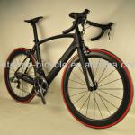Complete black matt finish carbon aero road bike with Shimano 6770 DI2 groupset FM098