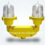 Double obstruction light/tower obstacle light for tower mast pole