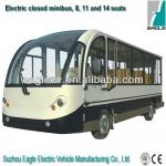 Electric enclosed sightseeing bus, 11 seater, CE approved EG6118KBF