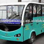 electric sightseeing bus for tourist with enclosed doors HWT14-ML