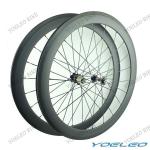 EN Standard! Chinese Carbon Wheels 50mm Clincher With Novatec Hubs CN Aero Spokes 20H/24H Front And Rear CRBW50C
