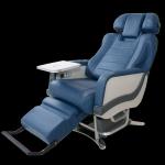 First Class Aircraft Seat, Single, Electronic, Leather