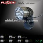 Flxuient 3xU2 3000 lumens LED bicycle light Fluxient 3xU2
