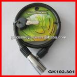 GK102.301 Hot Sell Motorcycle Spiral Cable Lock, Adjustable Cable Lock GK102.301