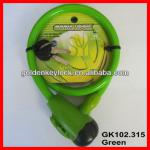 GK102.315 best seller bicycle lock, cable bike lock GK102.315-green