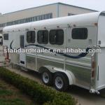 gooseneck horse fiberglass truck trailer