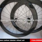 high quality carbon bicycle wheels(60mm+tubular) from shanghai gangzhen GWS60T