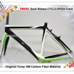High quality cyclocross frame, full carbon fiber FM058 racing bicycle frame, 3K/12K/UD weave finish FM058