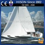 Hison 26ft Sailboat antique model outboard motor sail boat for sale luxury decoration HS-006J8