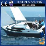 Hison 26ft Sailboat antique model outboard motor sailing boat model for sale luxury decoration HS-006J8