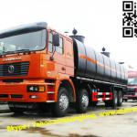 HOT SALE SHACMAN 8x4 bitumen tank truck heated bitumen tanker asphalt tanker Call:86-15271357675 ODM
