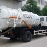 Isuzu vacuum cleaning truck/Vacuum Suction Semi Trailers/sewage suction tanker trailer DTA5250