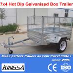 Kingsa CE approved galvanised 7x4 transport atv trailer KS-C74 (for transport atv trailer )