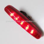 long span aa batteries rectangle 5 leds tail bike light with bolt YY-62352