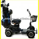 Luxury Single Seat Golf Buggy With Adjust Handle .4 Wheels Driver .36 Holes Battery .24V System .12 moths warranty .CE.ROHS