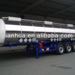 Made in China Tri Axle 38CBM Stainless Steel Fuel Tank Semi Trailer For Sale