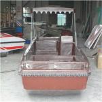 New arrivel 6m lenth fiberglass rowing boat for 2 person fishing in the river