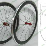 NEW U shape Farsports 50mm clincher alloy carbon wheels with stiff alloy brake surface FSC50-CA