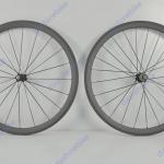 Oem products! Chinese Carbon Wheels 50mm Clincher With Novatec Hubs CN Aero Spokes 20H/24H Front And Rear DS-38