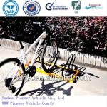 PV-3A floor-mounted display bicycle parking stand for 3 bikes(ISO approved) PV-3A