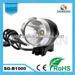 Sanguan Cree T6 1000 lumens waterproof outdoor led bicycle light / head lamp / helmet light SG-B1000