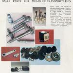 Spare parts for means of transportation