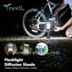 Truvii flashlight diffusion shade for bicycle accessories TFD