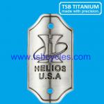 TSB-HM1002 Cheap titanium custom head badge TSB-HM1002