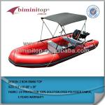 UV Protector surper quality 430cm Inflatable Boat Bimini Top 2 bow
