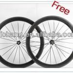 wholesale oem carbon bike parts t700c 3k glossy matte rims novatec hubs clincher 50mm bicycles carbon wheels w001