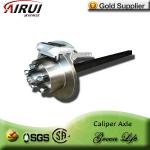 10&quot; mechanical disc brake axle for boat trailers disc braked trailer axle