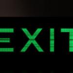 Tritium Self illuminating Aircraft exit signs