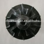 Machined turbine wheels shaft wheel
