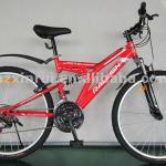 26&quot; mountain bike with front and rear suspention