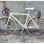 Sixxy 700c 50cm Fixie Bike White / Mirror Color Wheel - A TMC-F50W-MC-A-TMC-F50W-MC-A