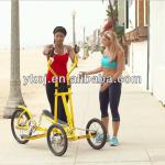 2014 Fashion 2 Wheeled 8 Speed Outdoor/indoor CE Approved StreetStrider Bicycle Trainer Adult Foldable Fitness Elliptical Bike-SR-8R