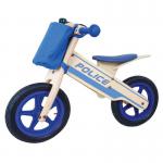 Kids 12&quot; Wooden Police Balance Mountain Bike with Bell&amp;Bag-JB009-A1