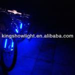 6pc blue led bike lights rechargeable with totally 36 super brightest 5050 LED