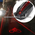 Bike bicycle laser beam rear tail light with bike pattern projection